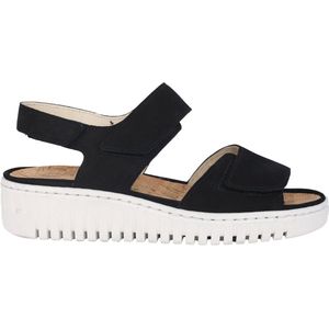 Waldläufer - H-Willow - Dames Sandaal - Zwart - Nubuck