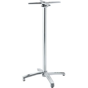 VEGA Statafel onderstel buiten Taipa opvouwbaar; 66x66x108 cm (BxLxH); zilver