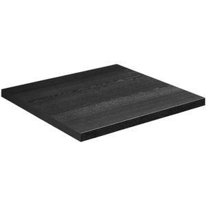 VEGA Tafelblad Sumba vierkant; 80x80 cm (LxB); eiken zwart gebeitst; vierkant