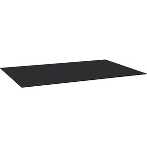 VEGA Glazen tafelblad Metropolitan Rechthoekige tafel; 121x79.5x0.5 cm (LxBxH); zwart; rechthoekig