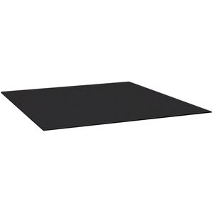 VEGA Glazen tafelblad Metropolitan Statafel; 69.5x61x0.5 cm (LxBxH); zwart; rechthoekig