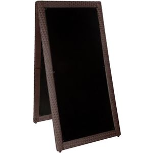 VEGA Stoepbord Marchal; 60x120 cm (BxH); bruin