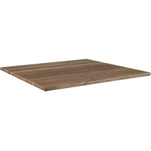 VEGA Massief houten tafelblad Torres rechthoekig; 120x80x3 cm (LxBxH); antiek eiken/grijs; rechthoekig