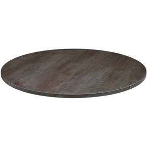 VEGA Tafelblad Maliana rond; 100 cm (Ø); metaal antiek; rond