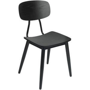VEGA Stoel Scola; 50x47x85 cm (BxDxH); zitting zwart, frame zwart; 2 stuk / verpakking