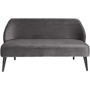 VEGA 3-zits sofa Lasse fluweel; 155x60x82 cm (BxDxH); zitting taupe