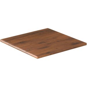 Topalit Tafelblad Werzalit-Topalit vierkant 80 x 80 cm; 60x60 cm (LxB); eiken/tabak gebeitst; vierkant