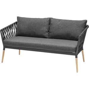 VEGA 2-persoons Sofa Asola; 162x80x76 cm (BxDxH); antraciet