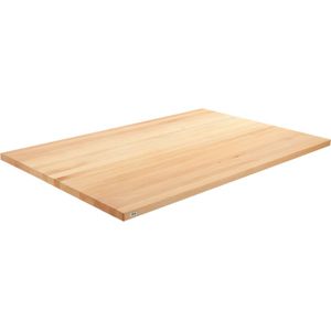 VEGA Massief houten tafelblad Kentucky gelakt rechthoekig; 120x80x3 cm (LxBxH); beuken/naturel; rechthoekig
