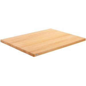VEGA Massief houten tafelblad Kentucky gelakt rechthoekig; 80x60x3 cm (LxBxH); beuken/naturel; rechthoekig