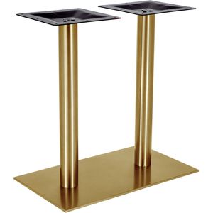 VEGA Dubbele tafelpoot Orio; 70x40x72 cm (BxLxH); goud; rechthoekig