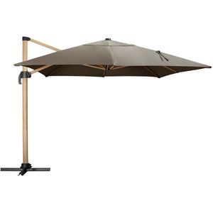 VEGA Zweefparasol Terrado; 300x400x275 cm (LxBxH); antraciet/bruin; rechthoekig