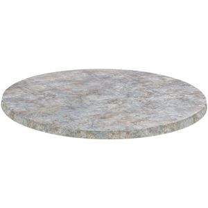 Topalit Tafelblad Werzalit Topalit rond; 60 cm (Ø); beton/blauw; rond
