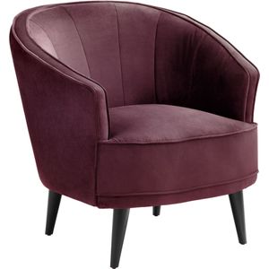 VEGA Fauteuil Garbo; 86x75x84 cm (BxDxH); zitting violet, frame zwart