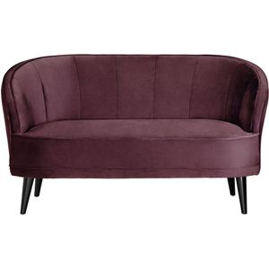 VEGA 2-Zitsbank Garbo; 150x75x84 cm (BxDxH); zitting violet, frame zwart