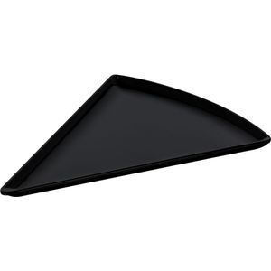 PULSIVA Serveerbord Tornago; 21.7x16.8x1.1 cm (LxBxH); zwart; driehoekig; 6 stuk / verpakking