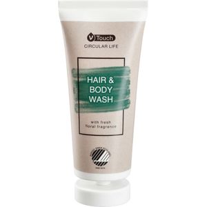VEGA Shampoo & douchegel V-Touch Circular Life 2-in-1; 30 ml; transparant; 216 stuk / verpakking