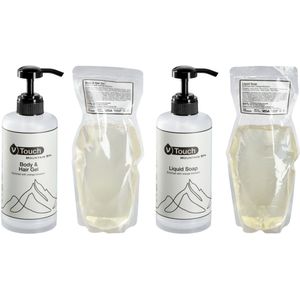 V-Touch Monsterset hotelcosmetica Mountain Spa 4-delig; meerkleurig
