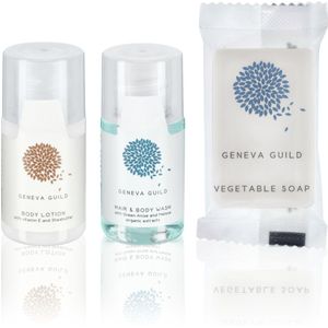 V-Touch Monsterset hotelcosmetica Geneva Guild 3-delig; meerkleurig