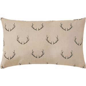 ERWIN M. Sierkussensloop Eschen; 50x30 cm (BxL); lichtgrijs/donkergrijs