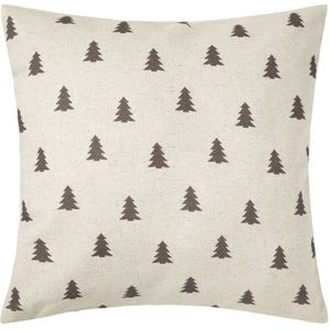 ERWIN M. Sierkussensloop Tannheim; 40x40 cm (BxL); lichtgrijs/donkergrijs