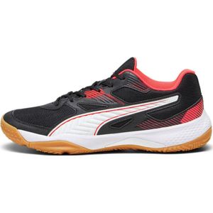 Puma Solarflash II Zaalsportschoenen Zwart/Rood/Wit