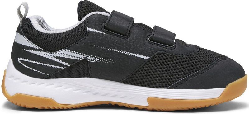 PUMA Varion II Indoor Sports klittenbandschoenen, Geel/Zwart/Grijs