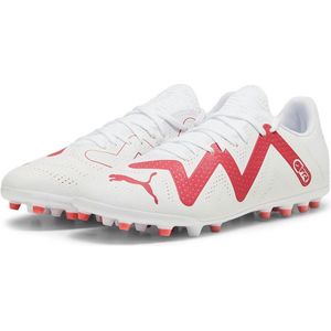 PUMA Future Play Mg voetbalschoen voor heren, Puma Witte Vuur Orchidee, 42 EU