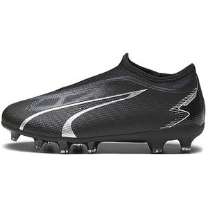 PUMA - Ultra Match Ll Fg/Ag Jr, voetbalschoenen, unisex kinderen, asfaltzwart, 32 EU