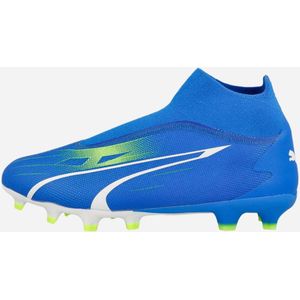 PUMA Ultra Match+ Ll Fg/Ag voetbalschoen voor heren, Ultra Blue PUMA White Pro Groen, 42 EU