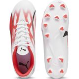 PUMA - Ultra Play FG/AG Jr - Voetbalschoen - Witte - PU-overdel