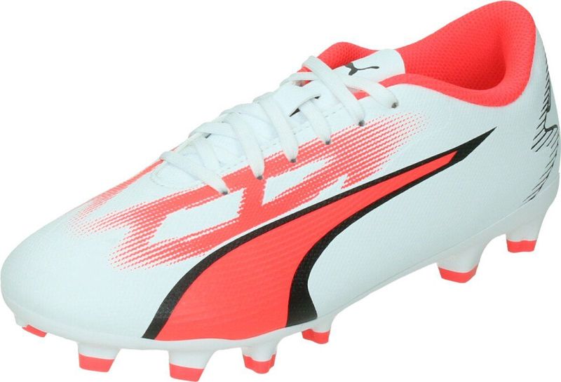 PUMA - Ultra Play FG/AG Jr - Voetbalschoen - Witte - PU-overdel