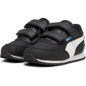 PUMA St Runner V3 NL V Inf Unisex baby sneakers, Puma Zwart/Wit/Blauw (Black PUMA White), 23 EU