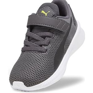 PUMA Flyer Runner V Inf, uniseks babysneakers, Dark Coal PUMA Black Lime Smash