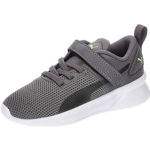 PUMA Baby Flyer Runner V Inf Sneakers voor baby's, Dark Coal PUMA Black Lime Smash, 27 EU