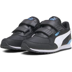 PUMA ST RUNNER V3 NL V PS Sneaker uniseks-kind, PUMA BLACK-PUMA WHITE-REGAL BLUE, 34 EU