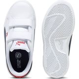 Puma Smash 3.0 Sneakers Wit/Donkerblauw/Rood