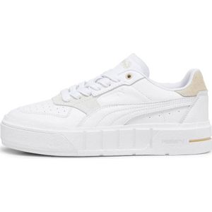 Puma Cali Court Match leren sneakers wit/beige