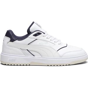 Puma, Schoenen, Heren, Wit, 44 EU, Leer, Lage sneakers Double Court