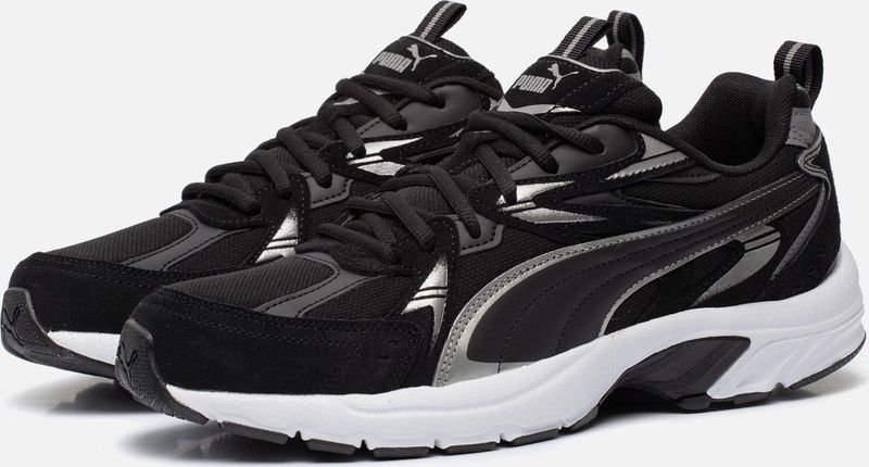 PUMA Milenio Tech Suede Sneakers - Zwart - Synthetisch Bovenmateriaal - IMEVA Tussenzool