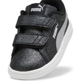 PUMA Smash 3.0 Glitz Glam V Inf Sneakers voor baby's en meisjes, Wit Zwart (Puma White Puma Black), 19 EU