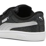 PUMA Smash 3.0 Glitz Glam V Inf Sneakers voor baby's en meisjes, Wit Zwart (Puma White Puma Black), 19 EU