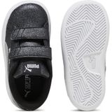 PUMA Smash 3.0 Glitz Glam V Inf Sneakers voor baby's en meisjes, Wit Zwart (Puma White Puma Black), 19 EU