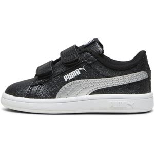 PUMA Smash 3.0 Glitz Glam V Inf Sneakers voor baby's en meisjes, Wit Zwart (Puma White Puma Black), 19 EU