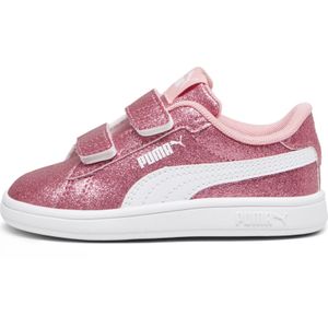 PUMA Smash 3.0 Glitz Glam sneakers voor Dames, Roze/Wit, Maat 19