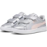 PUMA Smash 3.0 Glitz Glam V PS Sneaker, Glacial Gray-Frosty Pink, 28.5 EU, Glacial Gray Frosty Pink, 30 EU
