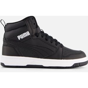 PUMA Rebound V6 MID WTR JR Sneaker, Shadow Grey Zwart Wit, 5 UK, Shadow Gray Puma Zwart Puma Wit, 38 EU