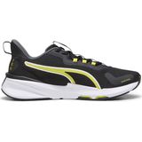 PUMA - PWRFRAME TR 2 - Sneakers - Zwart - Geel - Sportieve Stijl