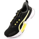 PUMA - PWRFRAME TR 2 - Sneakers - Zwart - Geel - Sportieve Stijl