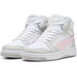 PUMA Puma Rebound V6 Mid Jr Unisex Sneakers - PUMA White-Frosty Pink-Sedate Gray